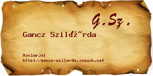 Gancz Szilárda névjegykártya